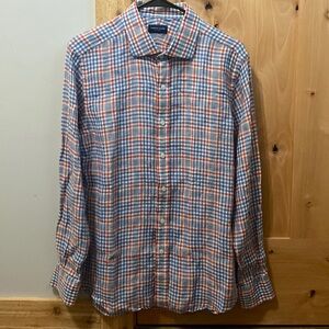 Proper Cloth Blue Plaid Shirt